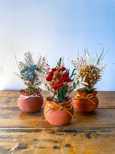Mini Vasinho de Barro - Natal - comprar online