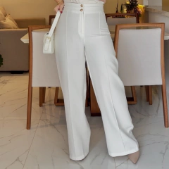 Calça Alfaiataria Paula - Offwhite - Ester