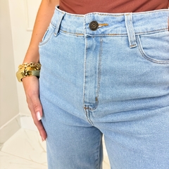 Wide Jeans Básica - Cintura Alta - Clara