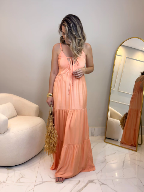 Vestido Copacabana - Pêssego