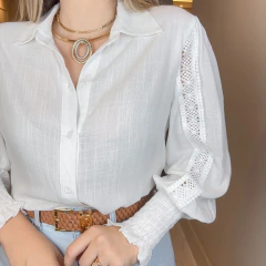 Imagem do Camisa Amora com Manga Bufante Offwhite