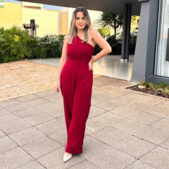 Macacão Maitê com Amarração - Tamanho Único