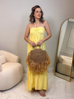 Vestido Aruba - Amarelo Manteiga - comprar online