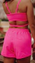 Short Duplo Candy Rosa Neon - Drop Tennis Girl - comprar online