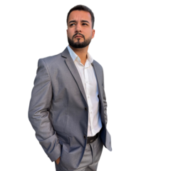 Terno Slim Poliviscose - Cinza Escuro - loja online