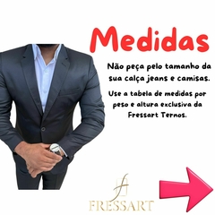 Terno Slim Poliviscose - Preto - Fressart