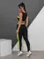 Conjunto Fitness Feminino Roupa Academia 3 peças calça Legging Top cropped e Regata dry fit - comprar online