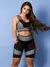 Kit 2 Conjuntos Feminino Fitness Academia Top Short 3D Tarelles