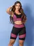 Imagem do Kit 2 Conjuntos Feminino Fitness Academia Top Short 3D Tarelles