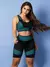 Kit 2 Conjuntos Feminino Fitness Academia Top Short 3D Tarelles - loja online
