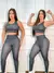 Imagem do KIt Com 3 Pecas Calca Legging Cordinha Afina a cintura/Short Mais Top Poa Bolinha Preto Caveira Mexicana Roupa De Academia Fitness