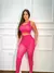 KIt Com 3 Pecas Calca Legging Cordinha Afina a cintura/Short Mais Top Poa Bolinha Preto Caveira Mexicana Roupa De Academia Fitness