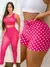 KIt Com 3 Pecas Calca Legging Cordinha Afina a cintura/Short Mais Top Poa Bolinha Preto Caveira Mexicana Roupa De Academia Fitness na internet