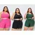 kit 3 Conjunto Top e Shorts Plus size Academia Los Angeles na internet