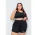 kit 3 Conjunto Top e Shorts Plus size Academia Los Angeles