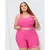 kit 3 Conjunto Top e Shorts Plus size Academia Los Angeles - loja online