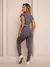 Imagem do Kit 3 Conjunto Feminino Academia Calça Legging Cintura Alta Compressão Top Cropped Manga Curta Suplex Microfibra Malhar