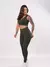 Conjunto Fitness Calça Legging Cintura Alta e Top sem Bojo Suplex