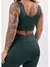 Conjunto Fitness Calça Legging Cintura Alta e Top sem Bojo Suplex