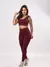 Imagem do Conjunto Fitness Calça Legging Cintura Alta e Top sem Bojo Suplex