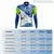 Camisa Ciclismo Masculina Manga Longa Azul Com Bolsos - loja online