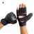 luvas de treinamento de boxe profissional metade do dedo, almofada de couro na internet