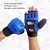 luvas de treinamento de boxe profissional metade do dedo, almofada de couro