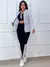 Conjunto 3 Peças Kit Fitness Jaqueta Bomber + Top + Calça