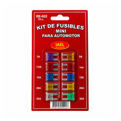 Kit Juego Blister X 10 Mini Fusibles Surtidos