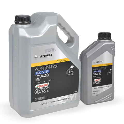Kit Aceite Original Renault Castrol Pro-spec 10w40 5lts - comprar online