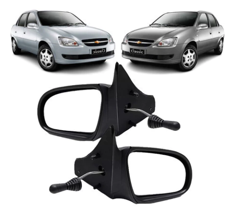 Kit 2 Espejos Manual C/comando Corsa 2012 2013 2014 2015 016