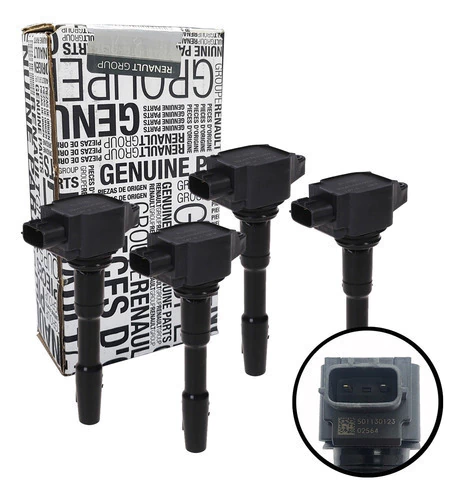 Kit X 4 Bobina Encendido Original Renault Logan 1.6 16v 2020