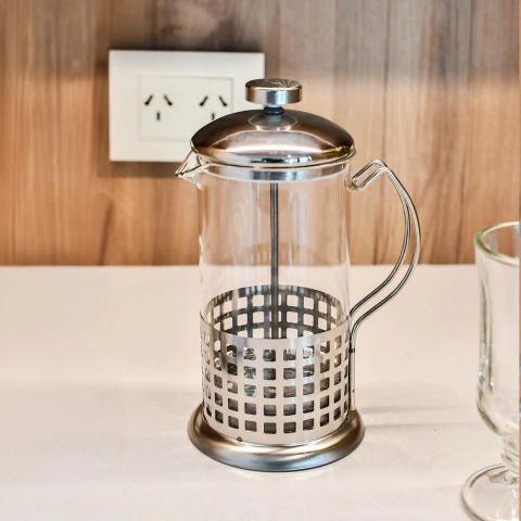 Cafetera Prensa Francesa 600 Cc Con Embolo De Acero Y Vidrio