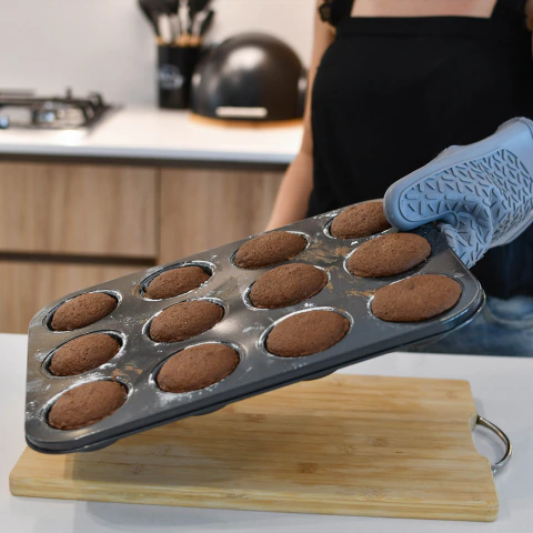 Molde para 12 Muffins de Teflón Antiadherente
