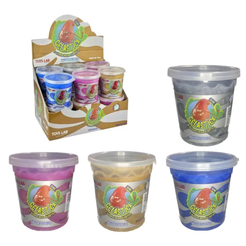 Slime Gelástica Mega Elástica Metalizada Sortido Toys Lab 84202-2 - comprar online