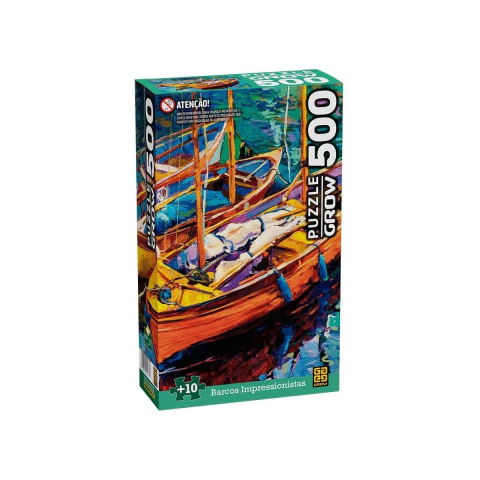 Quebra-Cabeça 500 Peças Barcos Impressionistas Grow 04177 - comprar online