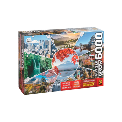 Quebra-Cabeça 6000 Peças Paisagens do Japão Grow 03950
