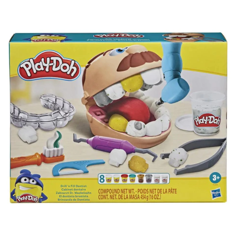 Massinha Play-Doh Brincando de Dentista Novo Hasbro F1259 - comprar online