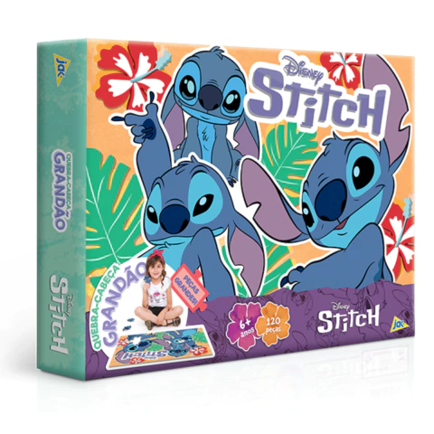 Quebra-Cabeça Grandão 120 Peças Disney Stitch Toyster 3238 - comprar online