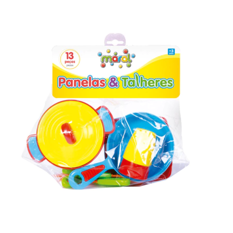 Kit Panelas e Talheres Coloridos Solapa Maral 1027 - comprar online