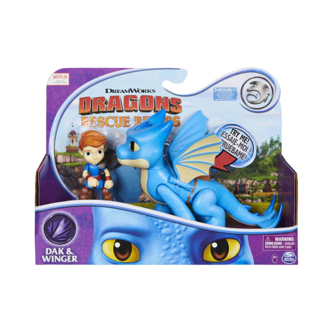 Boneco Dak & Winger Dragons Rescue Riders Sunny 1834 - comprar online