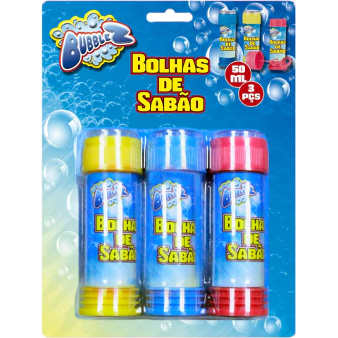 Kit Bolha de Sabão Bubblez 3 Peças Batiki 90697