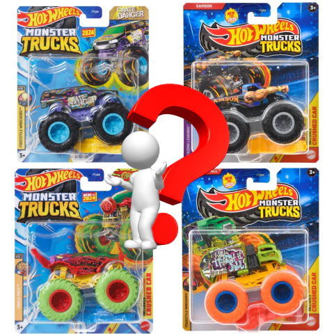 Hot Wheels Veículo Monster Trucks Escala 1:64 Sortido Mattel FYJ44 - comprar online