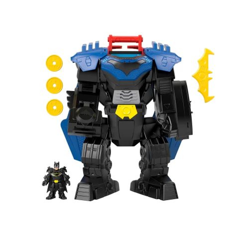 Boneco Imaginext DC Super Friends Robô Batman Armadura Mech com Luz Mattel JDL03