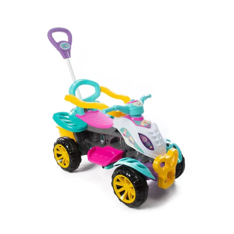 Carrinho de Passeio Quadriciclo Infantil Colorido Menina Maral 3111