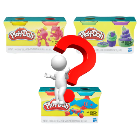 Massinha Play-Doh com 2 Potes Sortidos Hasbro 23655 - comprar online