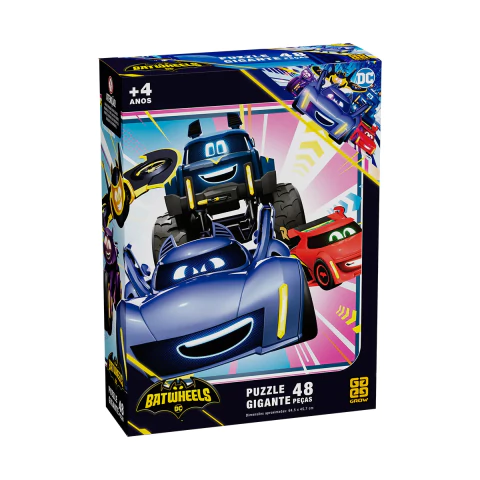 Quebra Cabeça Gigante Batwheels 48 Peças Grow 04529
