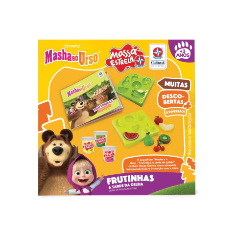 Livro Masha e o Urso com Frutinhas com Massa Estrela 300042