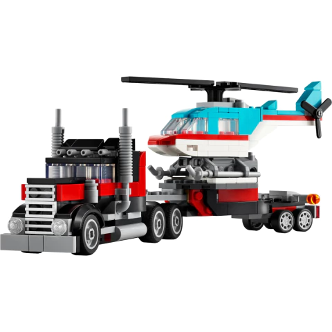 Lego Creator Caminhão Plataforma com Helicóptero Lego 31146