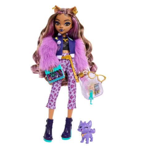 Boneca Monster High Clawdeen Wolf Moda E Pet Count Fabulous Mattel HRP65